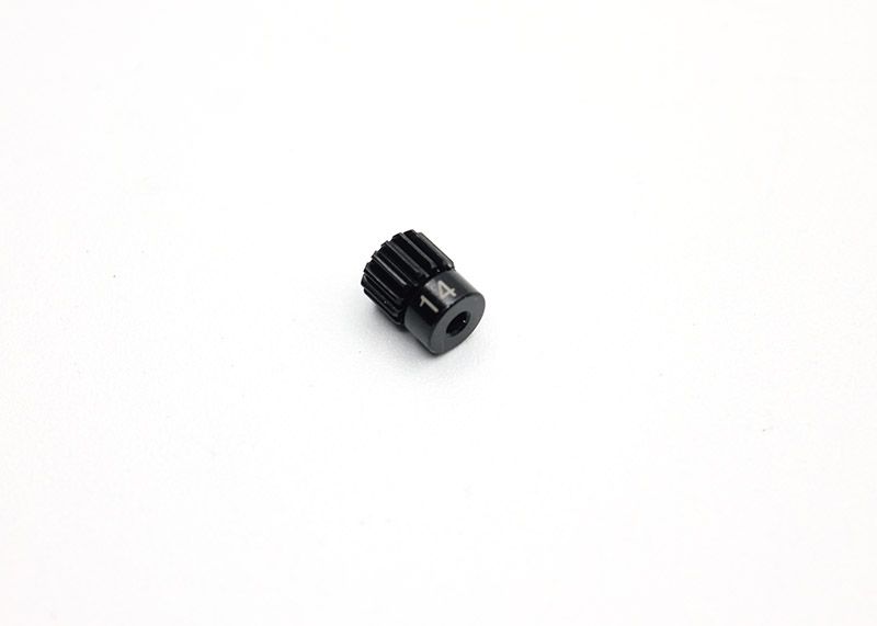 Hardcoated 7075 T6 Aluminum 64 Pitch Spec Pinion - 14T