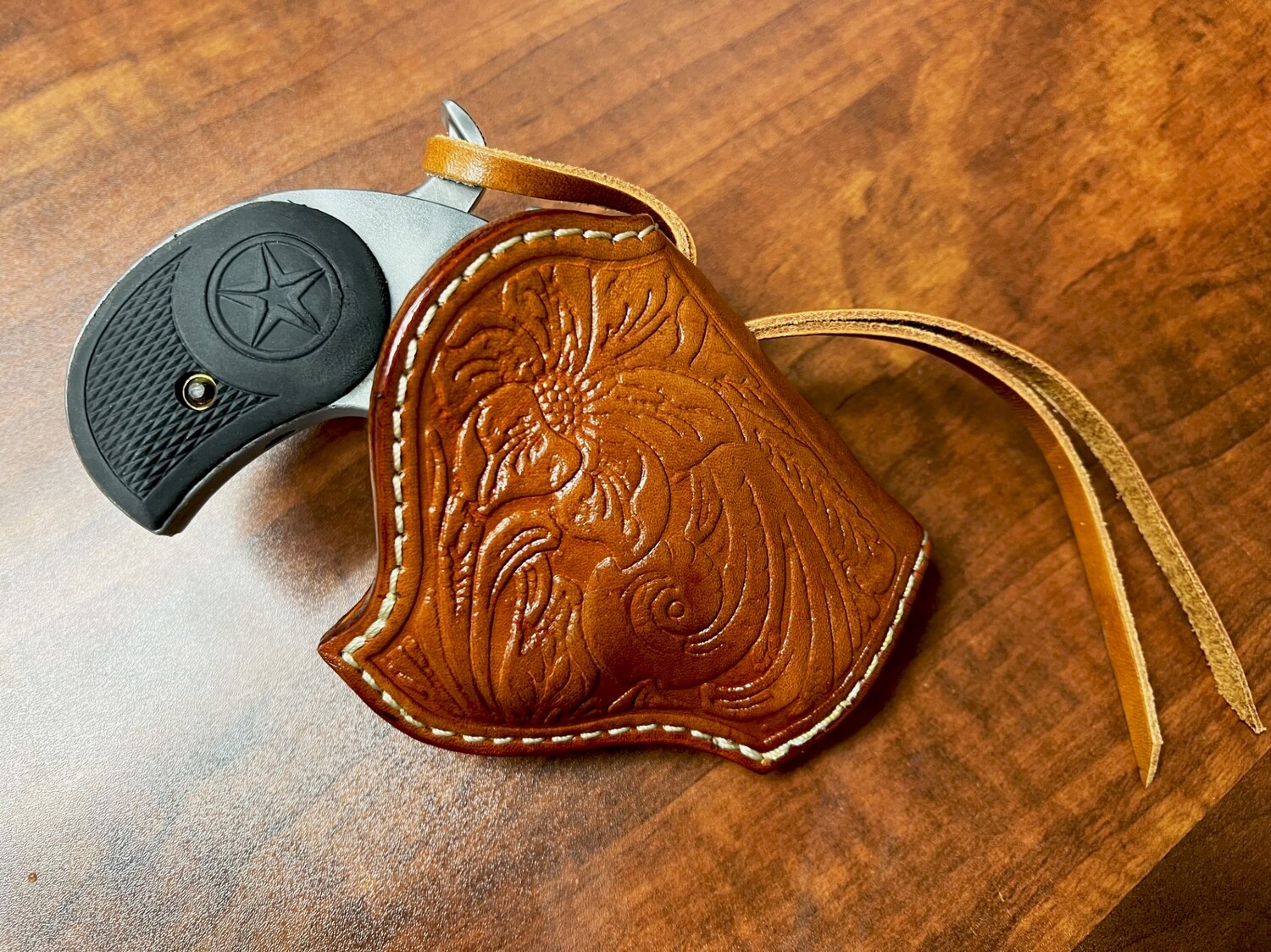 Embossed Western Holster for Bond Arms 3"-3.5" (FULL SIZE)