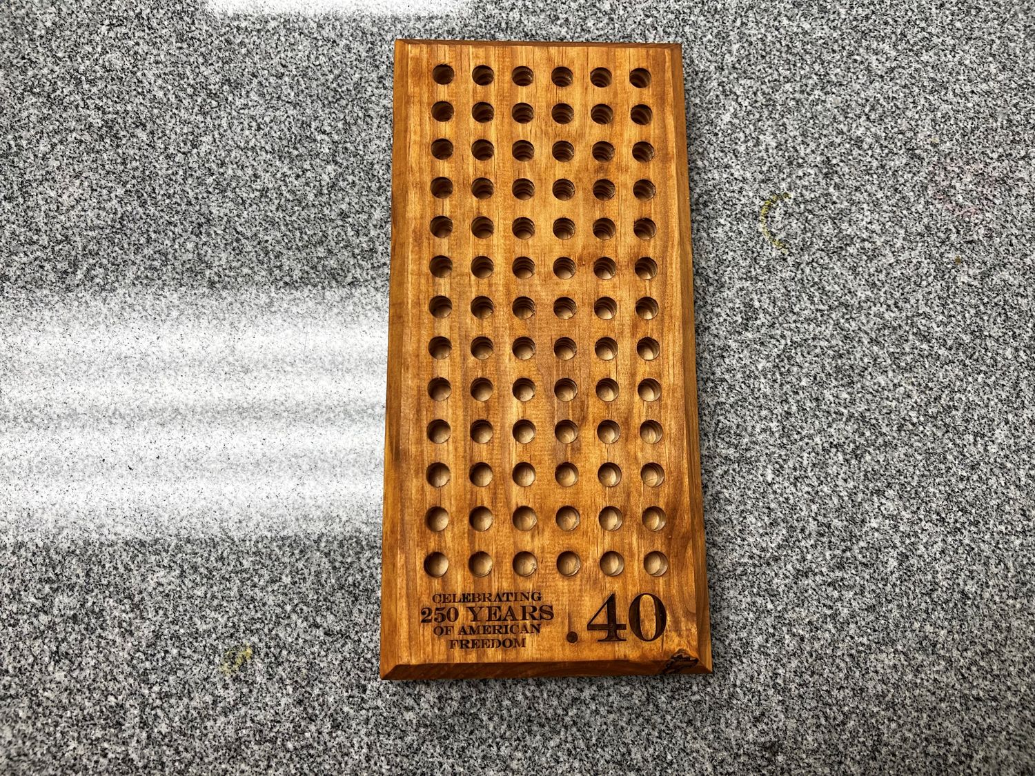 .40 Diameter Wood Reloading Block .40 Diameter Wood Reloading Block