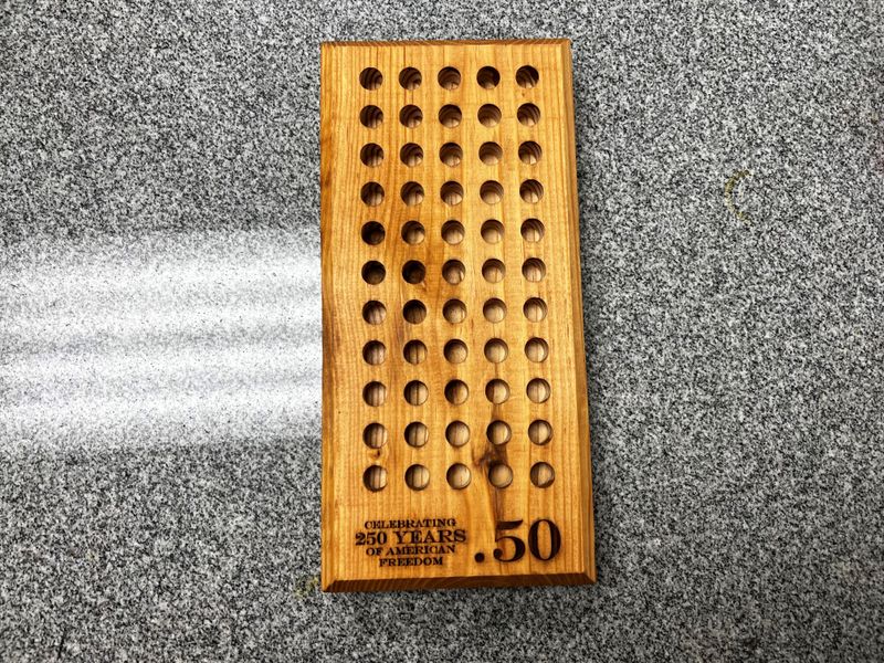 .50 Diameter Wood Reloading Block .50 Diameter Wood Reloading Block