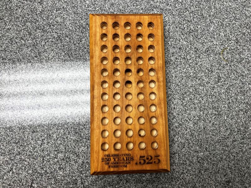 .525 Diameter Wood Reloading Block .525 Diameter Wood Reloading Block