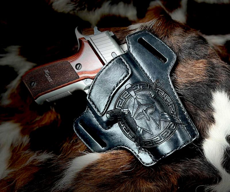 Leather Pancake Holster for Railed Sig P226 Leather Pancake Holster for Railed Sig P226