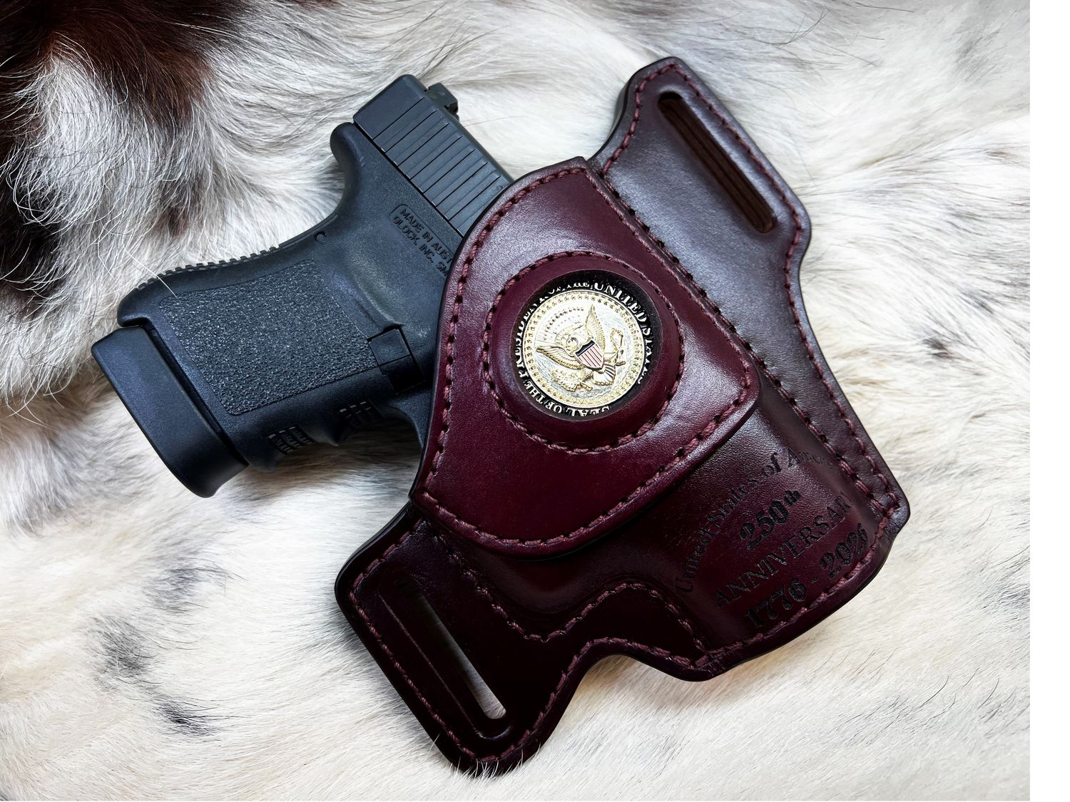 Glock 26, 27, 28, 36 250th American Anniversary Holster (With Presidential Seal)