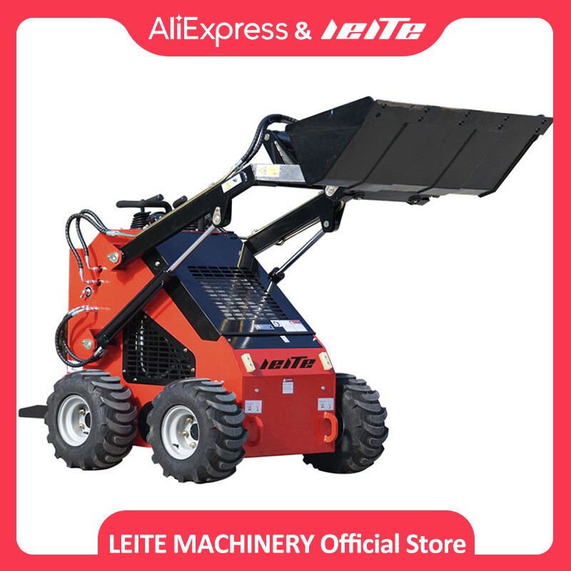 Chinese Manufacturer Cheap EPA Mini Skid Steer Loader 4WD Multifunctional Mini Wheel Loader Factory Customization Free Shipping