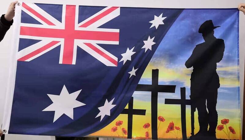 LEST WE FORGET - ANZAC FLAG