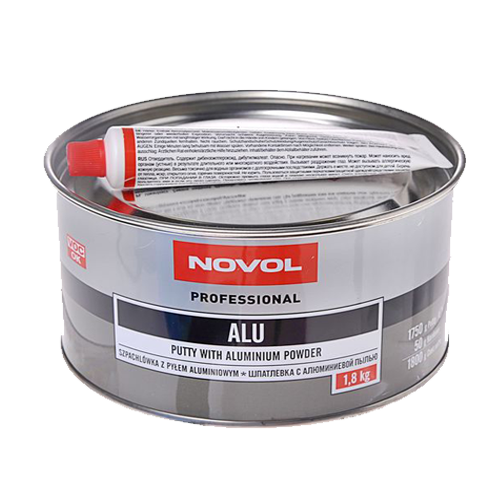 Шпатлевка Novol ALU с алюминиевой пылью 1,8 кг