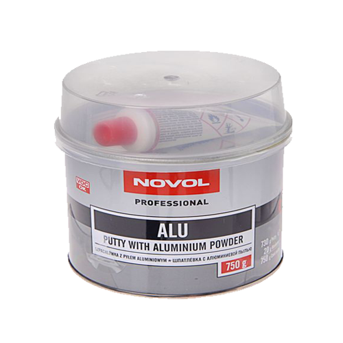 Шпатлевка Novol ALU с алюминиевой пылью 0,75 кг