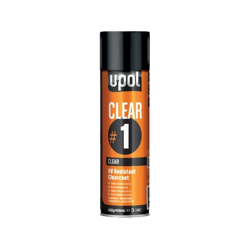 Лак UV-устойчивый к ультрафиолету U-POL CLEAR#1  глянцевый 450мл. аэрозоль