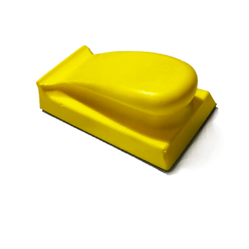 Шлифок GP желтый 70мм. x 125мм. (маленький) резиновый жесткий без пылеотвода