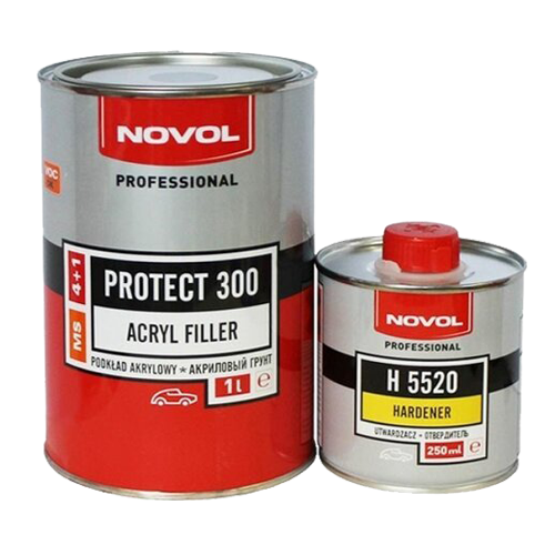 Грунт NOVOL PROTECT 300 MS 4+1 1л.+0,25 мл. отвердитель(Н5520) серый