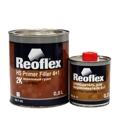 Грунт Reoflex серый 4+1 0,8л.+0,2л. отвердитель комплект