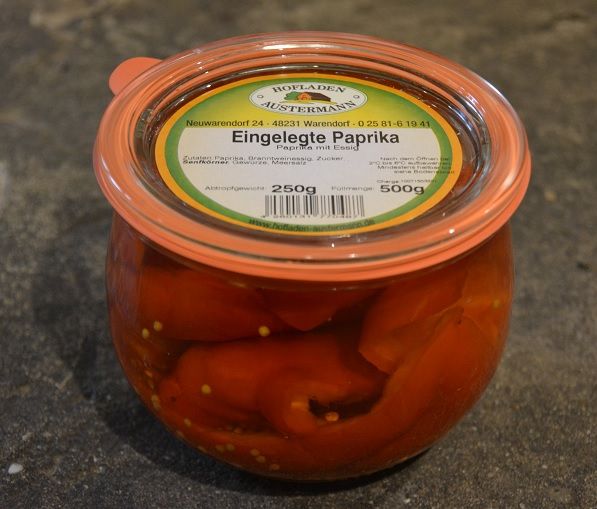 eingelegte Paprika