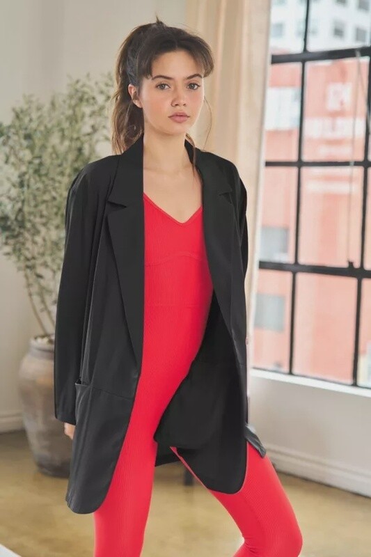 Jacket with Pockets - Black