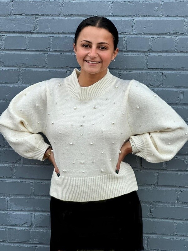 Pearl Embellished Sweater