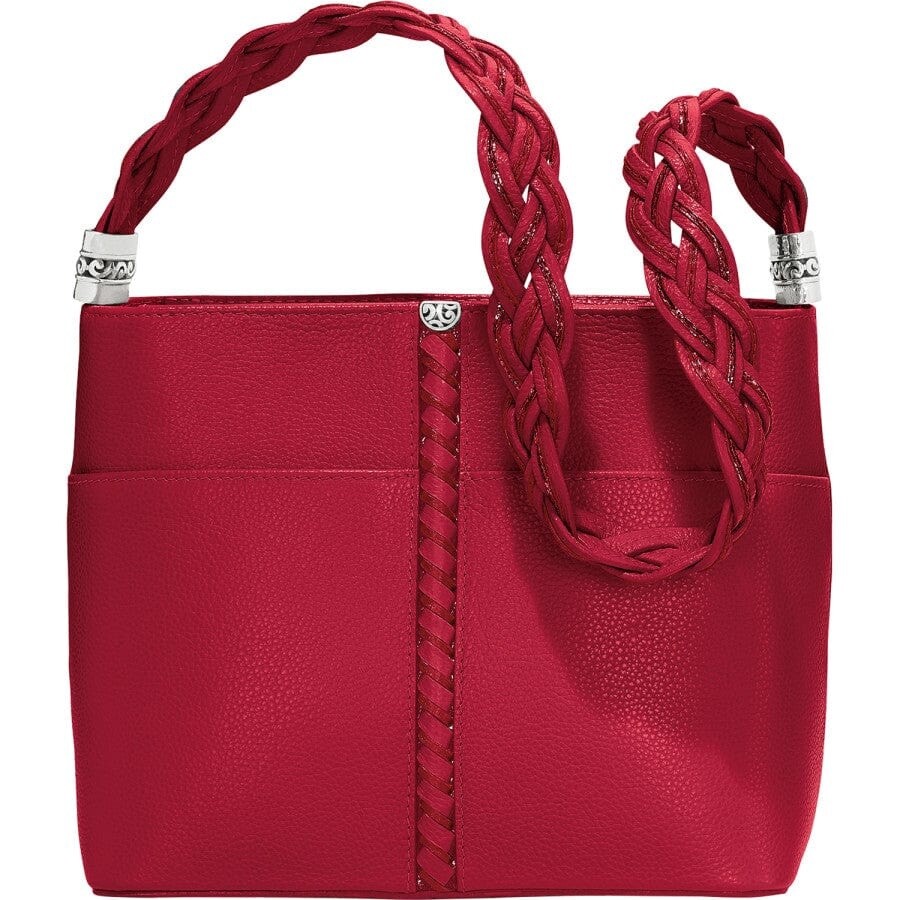 Barbados Beaumont Square Bucket Bag, Colour: Lipstick