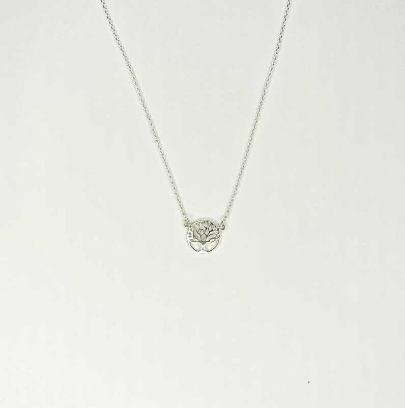 Sterling Silver Small Tree of Life Necklace