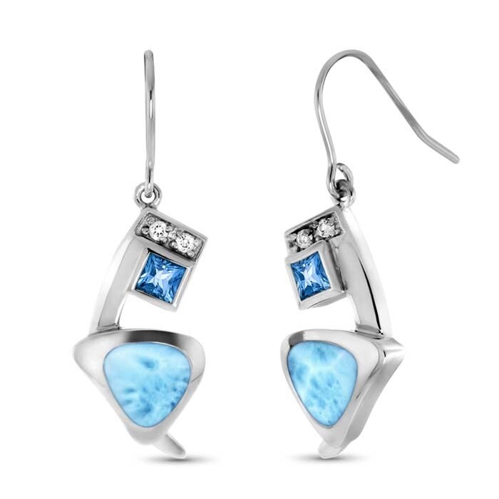 Curva Larimar Earrings