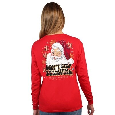 Long Sleeve Don't Stop Believing T-Shirt