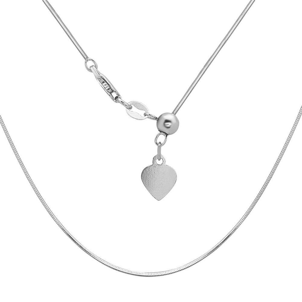 Sterling Silver Adjustable Square Snake Chain