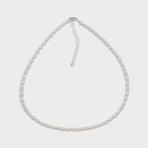 Cultured Freshwater Rice Pearl Necklace