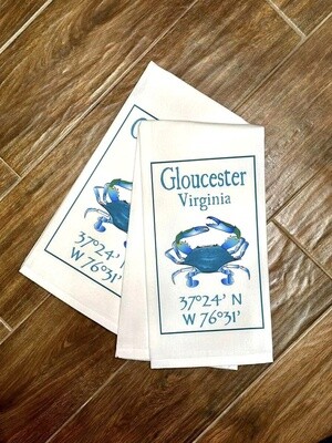 Gloucester Crab Tea Towel