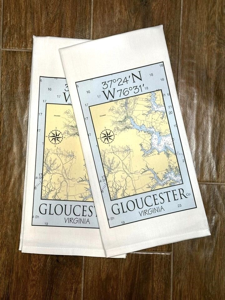 Gloucester Chart Tea Towel