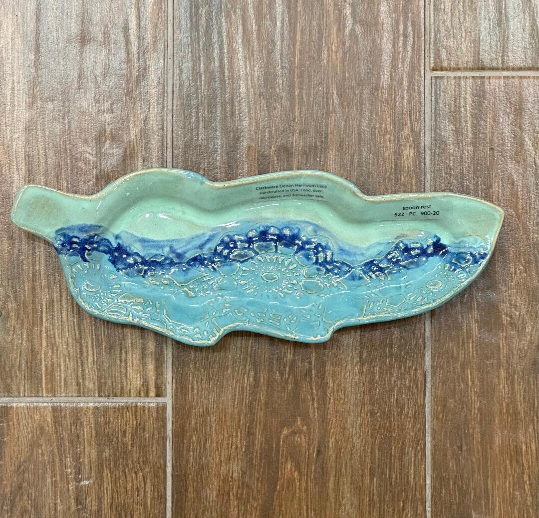Spoon Rest - Ocean Heirloom Lace