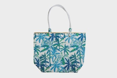 Catalina Tote Bag, Colour: GRN/BL