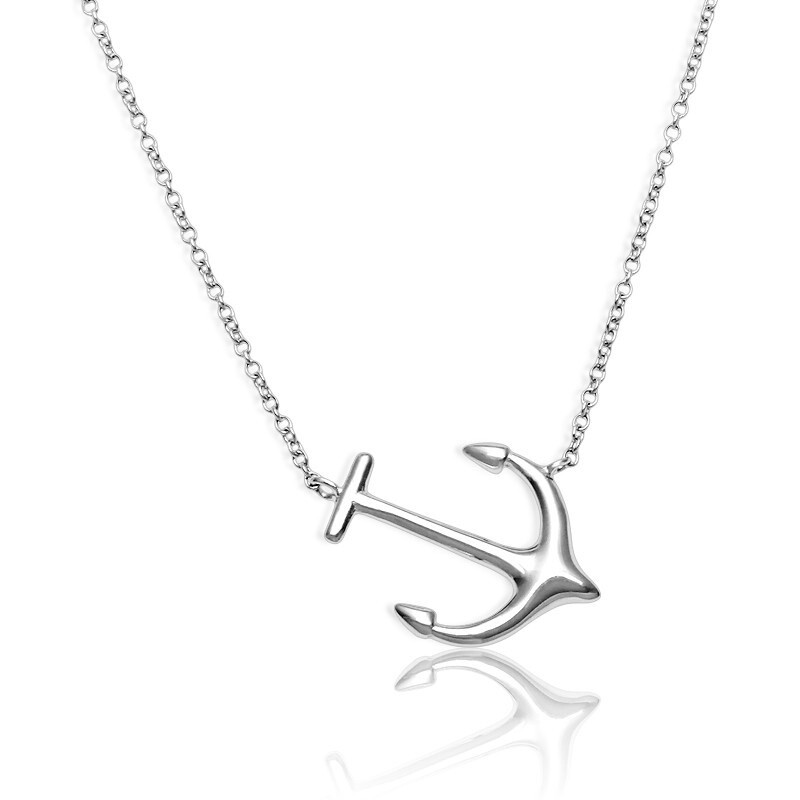 Sterling Silver Anchor Necklace