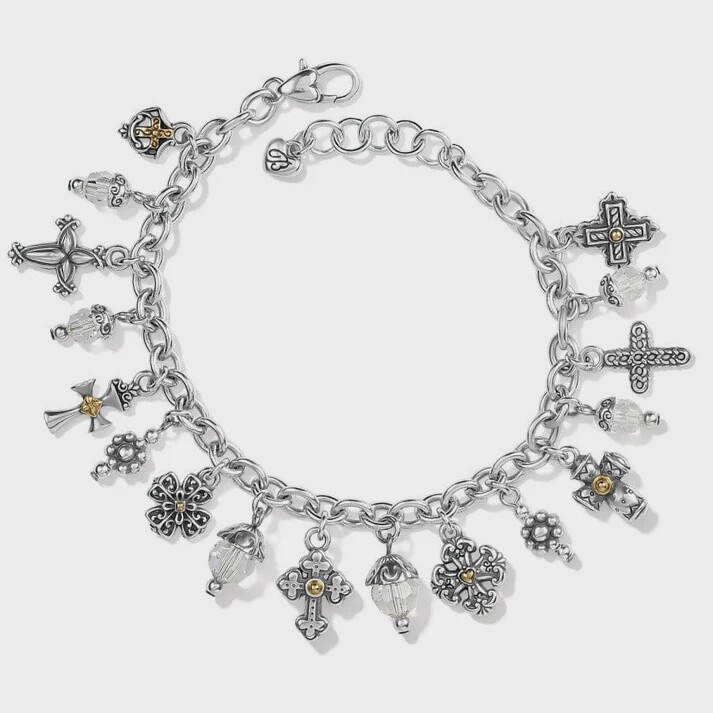 One Cross Charm Bracelet-JF9300