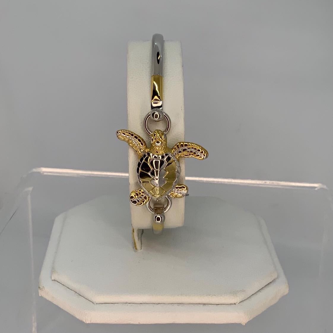 Sterling Silver and 18K Gold Sea Turtle Topper
