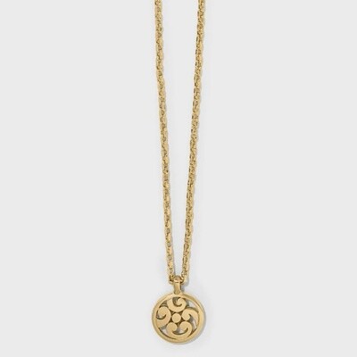 Contempo Medallion Gold Petite Necklace