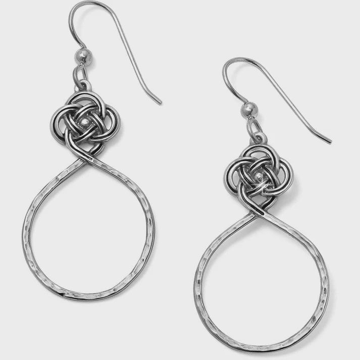 Interlok Petite Knot Circle French Wire Earrings-JA4920