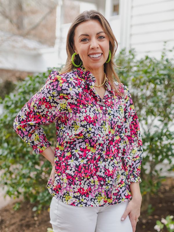 Ashton Top - Secret Garden Pink