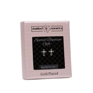 Sterling Silver Infinity Cross Earrings