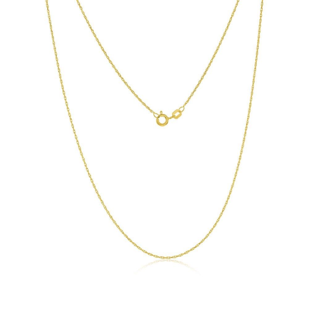 14K Yellow Gold 1.2 mm Loose Rope Chain