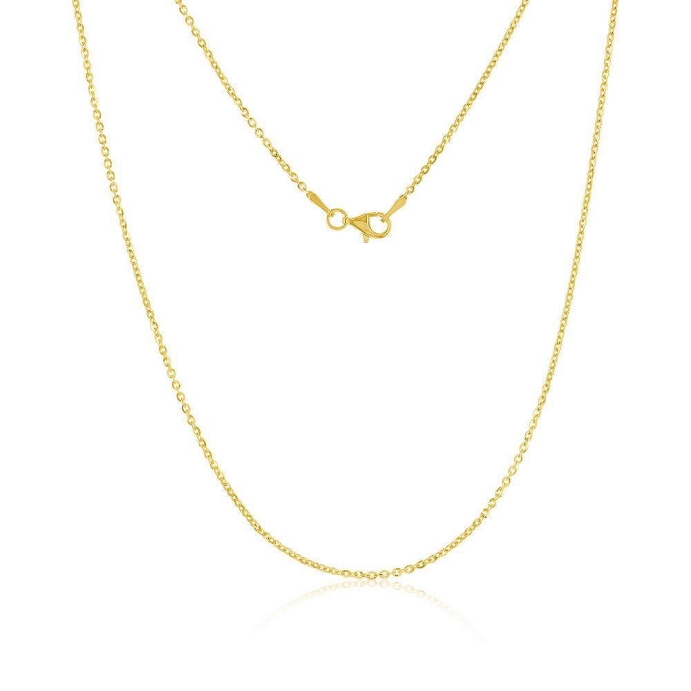 14K Yellow Gold 1.23mm Diamond-Cut Rolo Chain