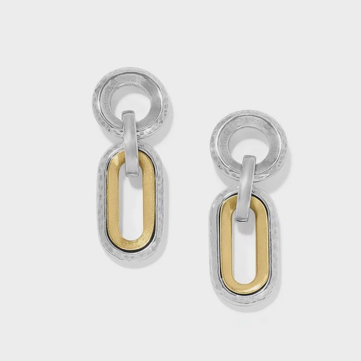 Medici two tone Link Post Drop Earrings JA9955