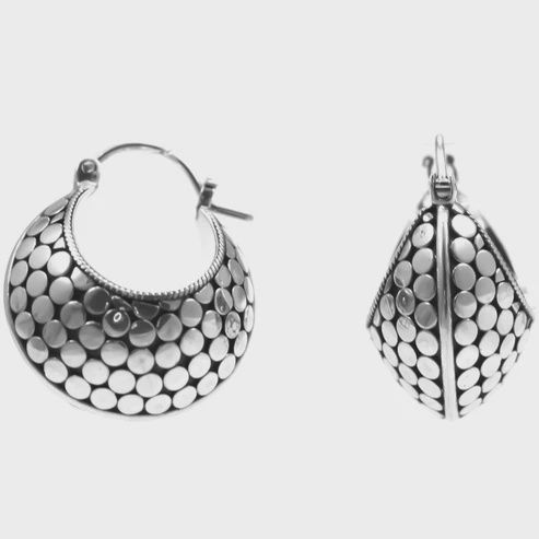 Sterling Silver SOHO Scoop Style Earrings