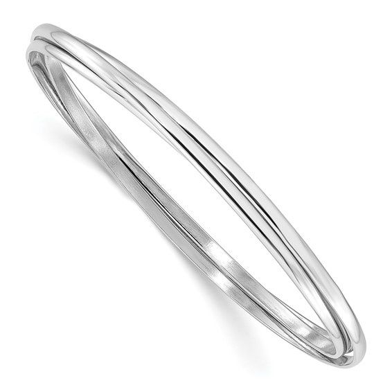 Sterling Silver Kid&#39;s Triple Intertwined Bangle