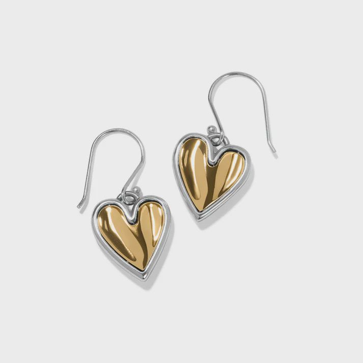 Cascade Heart Reversible French Wire Earrings-JA9943