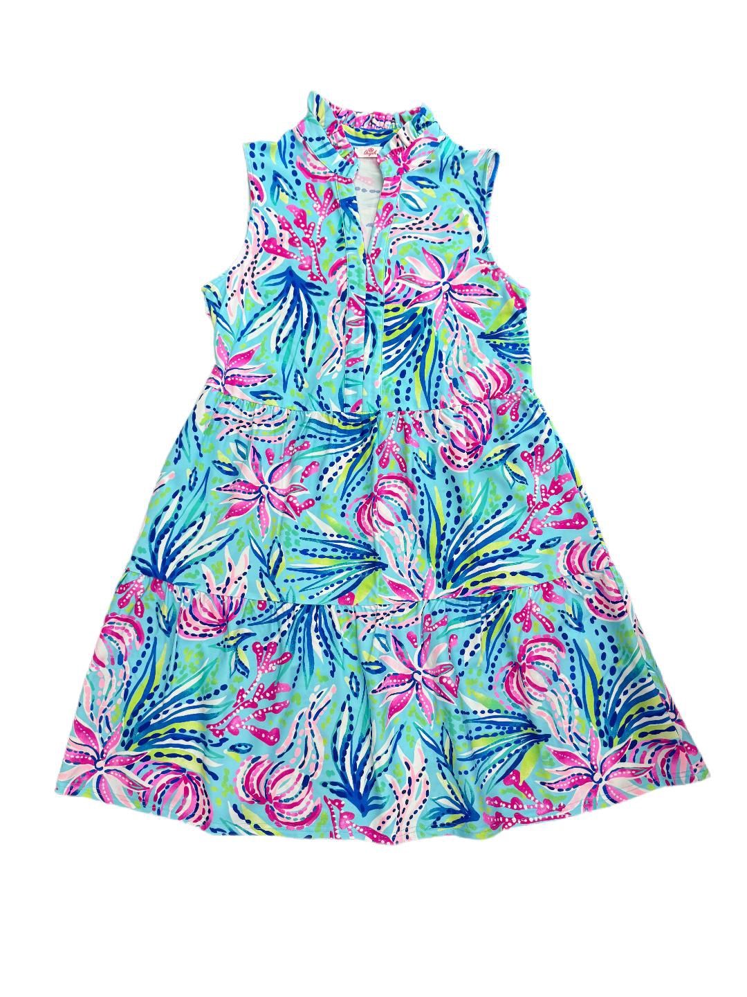 Laison Sleeveless Tiered Dress, Size: SML, Colour: WHITE
