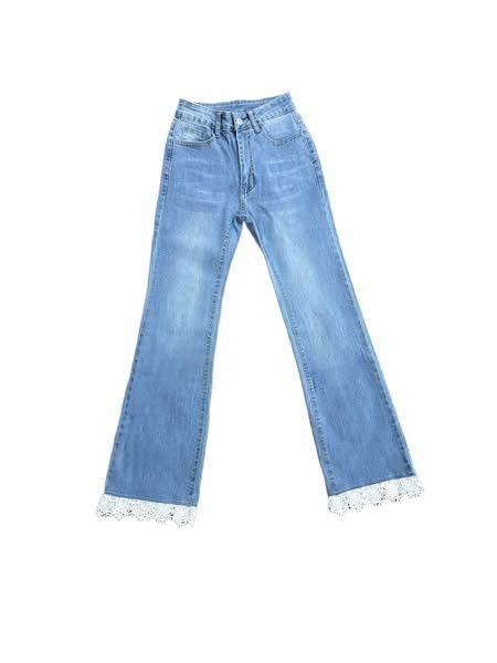 Flared Lace Jeans