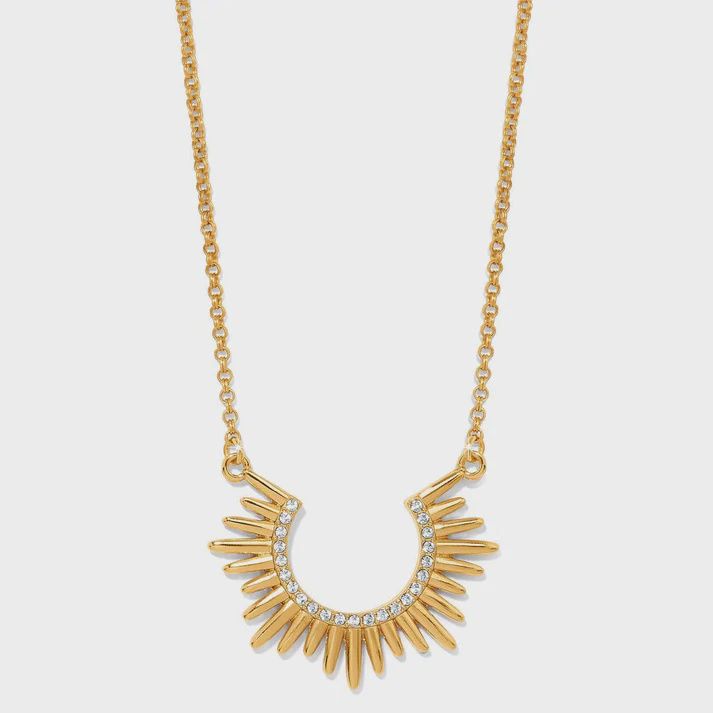 Solara Crescent Necklace-JM7714