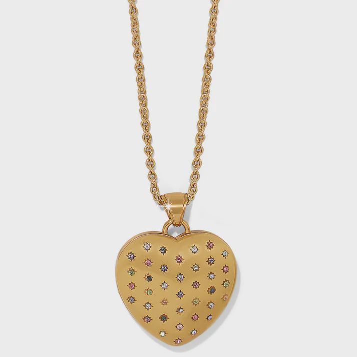 One Heart Convertible Locket Necklace-JM7578