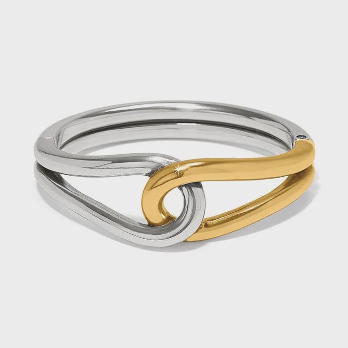 Interlok Curve Two Tone Hinged Bracelet