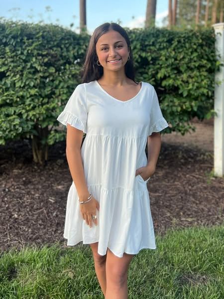 Baby Doll Three Layer Pleated Dress