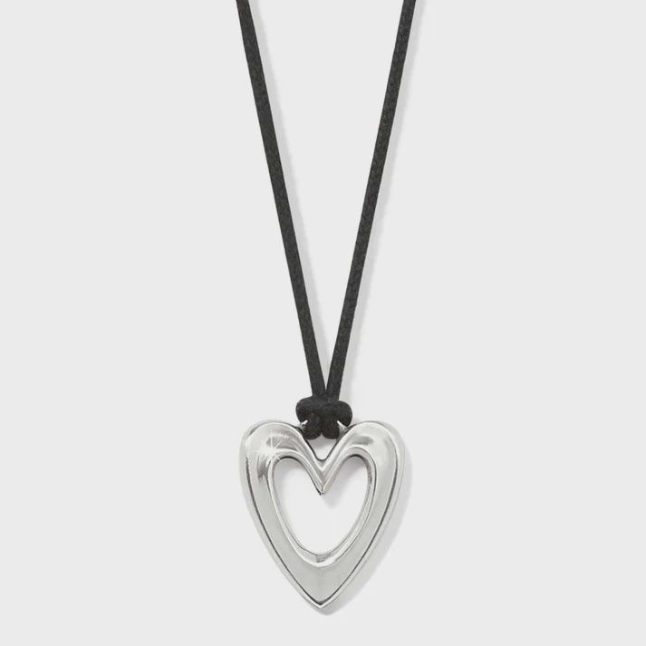 Cascade Open Heart Cord Necklace