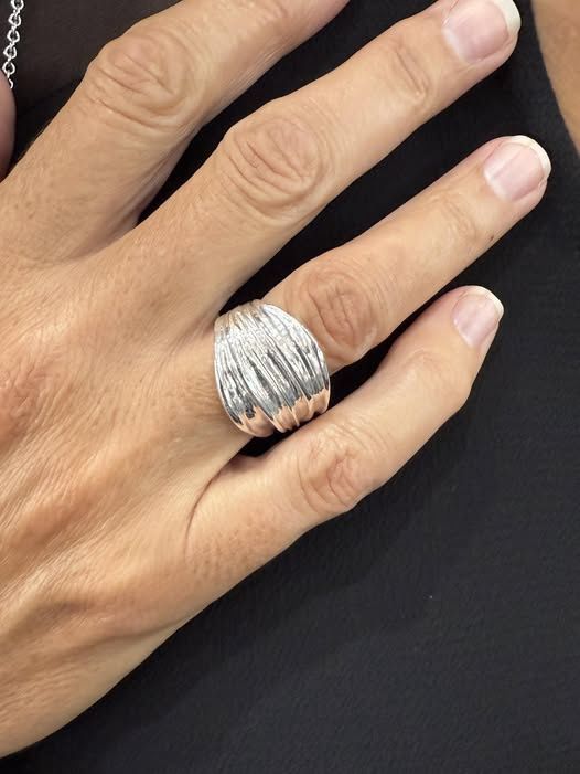Sterling Silver Ripple Ring