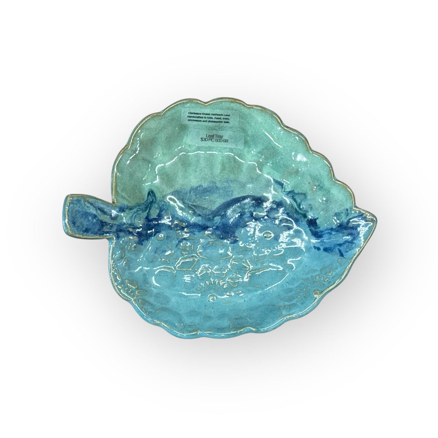 Leaf Tray - Ocean Heirloom Lace